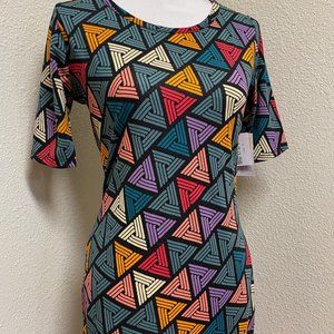 LuLaRoe Julia Diamond Dress - small